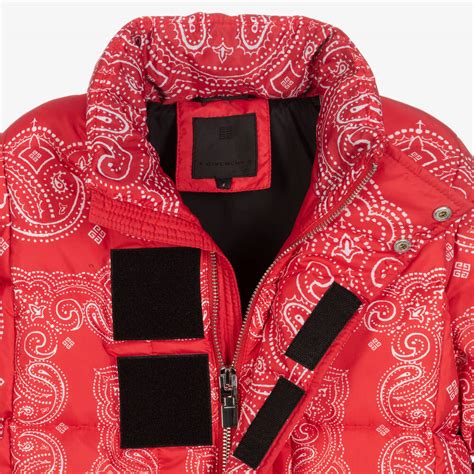 givenchy red puffer jacket|givenchy jacket.